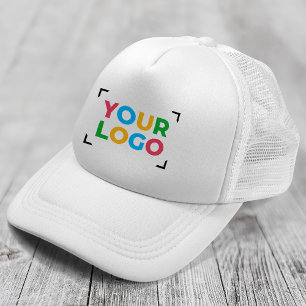 Fügen Sie Ihr Logo hinzu Einfache Geschäftswerbung Truckerkappe