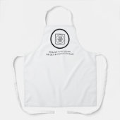 Fügen Sie Ihr Logo hinzu Modernes Minimalistisches Schürze (Vorderseite)