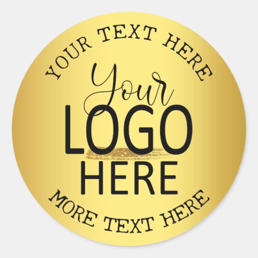 Fügen Sie Ihr Logo hinzu und erstellen Sie Ihr eig Runder Aufkleber (Vorderseite)