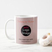 Fügen Sie Ihr Logo Hochzeit Dusty Rose Hue Art