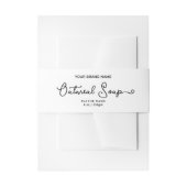 Fügen Sie Ihr Logo Homemade Soap Bauchband-Label h Einladungsbanderole (Vorderseite Beispiel)