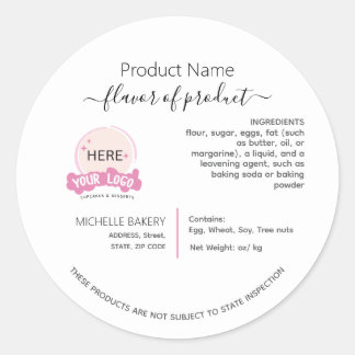 Fügen Sie Ihr Logo-Hütte-Label hinzu Runder Aufkleber