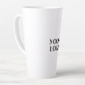 Fügen Sie Ihr Logo in eine weiße Tasse ein (Linke Ecke)