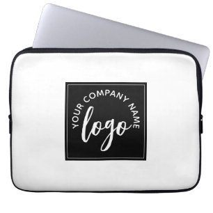Fügen Sie Ihr Logo Minimalistisches quadratisches  Laptopschutzhülle