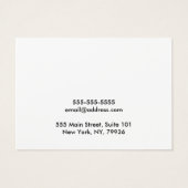 Fügen Sie Ihr Logo mit Adresse hinzu (Rückseite)