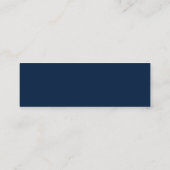 Fügen Sie Ihr Logo mit dem Blau des benutzerdefini Mini Visitenkarte (Rückseite)