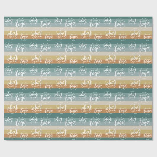 Fügen Sie Ihr Logo mit pastellfarbenen Sonnenschut Geschenkpapier (Flach)