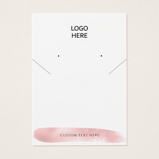 Fügen Sie Ihr Logo Modern Necklass Ohrring-Grafikk (Vorderseite)