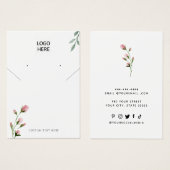 Fügen Sie Ihr Logo Modern Necklass Ohrring-Grafikk (Vorne & Hinten)