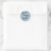 Fügen Sie Ihr LOGO oder Bild CUSTOM Sheet hinzu Quadratischer Aufkleber (Tasche)