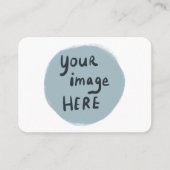 Fügen Sie Ihr LOGO oder Bild CUSTOM Social Media I Visitenkarte (Vorderseite)