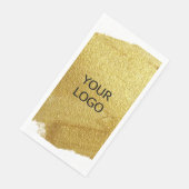 Fügen Sie Ihr Logo personalisierten Firmennamen PA Serviette (Ecke)