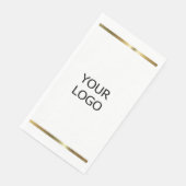 Fügen Sie Ihr Logo personalisierten Firmennamen PA Serviette (Ecke)