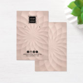 Fügen Sie Ihr Logo Pink Lotus Spirale Ohrring Disp (Schreibtisch)