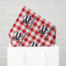 Fügen Sie Ihr Logo Red Gingham Happy Christmas Ver