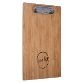 Fügen Sie Ihr Logo rustikales Stallholz hinzu Klemmbrett (Rechts)