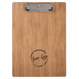 Fügen Sie Ihr Logo rustikales Stallholz hinzu Klemmbrett