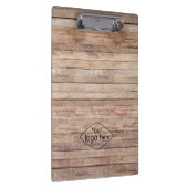 Fügen Sie Ihr Logo rustikales Stallholz hinzu Klemmbrett (Rechts)