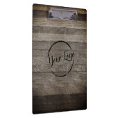 Fügen Sie Ihr Logo rustikales Stallholz hinzu Klemmbrett (Rechts)