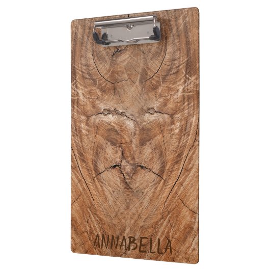 Fügen Sie Ihr Logo rustikales Stallholz hinzu Klemmbrett (Links)