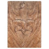 Fügen Sie Ihr Logo rustikales Stallholz hinzu Klemmbrett (Rückseite)