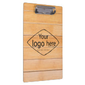 Fügen Sie Ihr Logo rustikales Stallholz hinzu Klemmbrett (Rechts)
