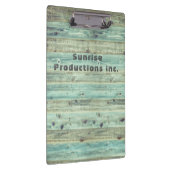 Fügen Sie Ihr Logo rustikales Stallholz hinzu Klemmbrett (Rechts)