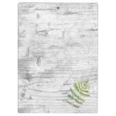 Fügen Sie Ihr Logo rustikales Stallholz hinzu Klemmbrett (Rückseite)