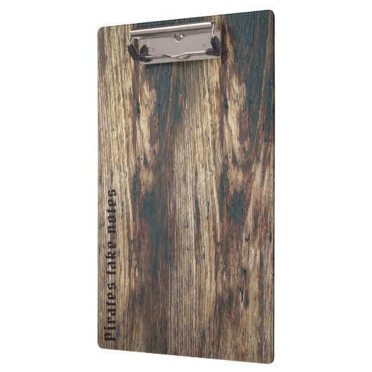 Fügen Sie Ihr Logo rustikales Stallholz hinzu Klemmbrett (Links)