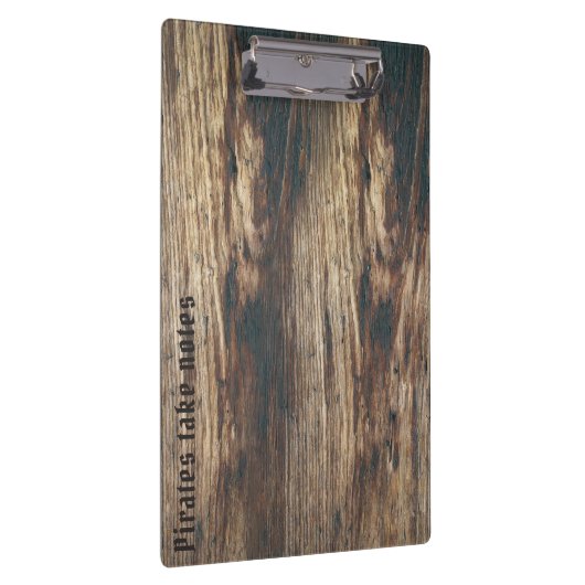 Fügen Sie Ihr Logo rustikales Stallholz hinzu Klemmbrett (Rechts)