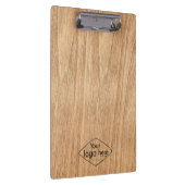 Fügen Sie Ihr Logo rustikales Stallholz hinzu Klemmbrett (Rechts)
