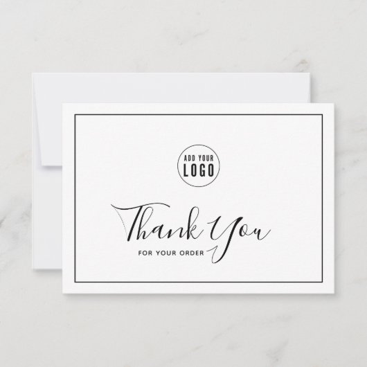 Fügen Sie Ihr Logo schwarze Grenze und Weiß Vielen (Vorderseite)