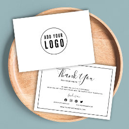 Fügen Sie Ihr Logo schwarze Grenze und Weiß Vielen