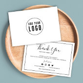 Fügen Sie Ihr Logo schwarze Grenze und Weiß Vielen