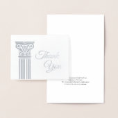 Fügen Sie Ihr Logo Silver Foil Vielen Dank Karten (Anzeige)