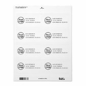 FÜGEN SIE IHR LOGO Simple White Rücksendeadresse H (Vorne)