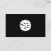 Fügen Sie Ihr Logo Soziale Ikone QR-Code Professio Visitenkarte (Vorderseite)