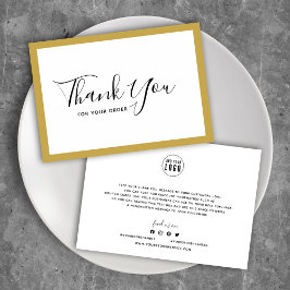 Fügen Sie Ihr Logo und die bearbeitbare Grenzfarbe Dankeskarte
