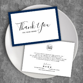 Fügen Sie Ihr Logo und die bearbeitbare Grenzfarbe Dankeskarte