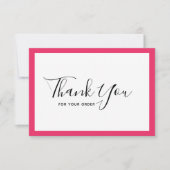 Fügen Sie Ihr Logo und die bearbeitbare Grenzfarbe Dankeskarte (Vorderseite)