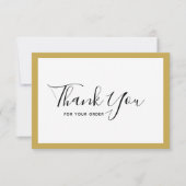 Fügen Sie Ihr Logo und die bearbeitbare Grenzfarbe Dankeskarte (Vorderseite)