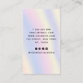 Fügen Sie Ihr Logo und QR-Code für die holografisc Visitenkarte (Rückseite)