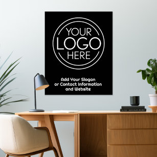 Fügen Sie Ihr Logo-Unternehmen Minimalistisch hinz Acryl Wandkunst