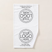 Fügen Sie Ihr Logo-Unternehmen Minimalistisch hinz Badhandtuch Set (Handtuch)