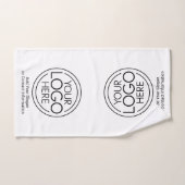 Fügen Sie Ihr Logo-Unternehmen Minimalistisch hinz Badhandtuch Set (Handtuch)