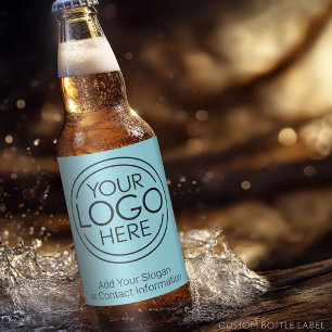 Fügen Sie Ihr Logo-Unternehmen Minimalistisch hinz Bierflaschenetikett