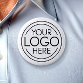Fügen Sie Ihr Logo-Unternehmen Minimalistisch hinz Button