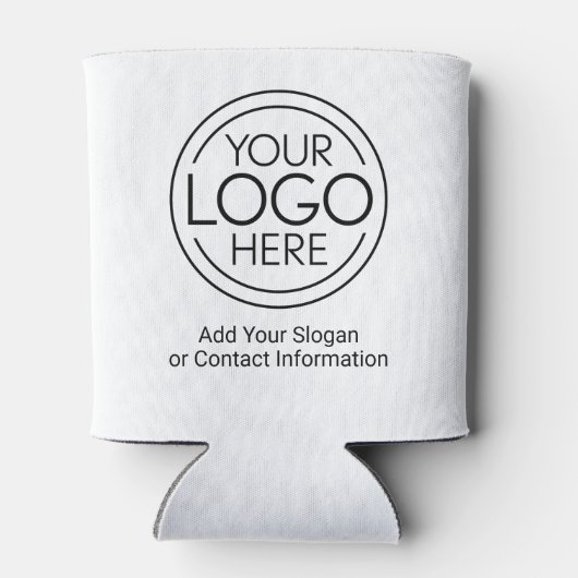 Fügen Sie Ihr Logo-Unternehmen Minimalistisch hinz Dosenkühler (Rückseite)