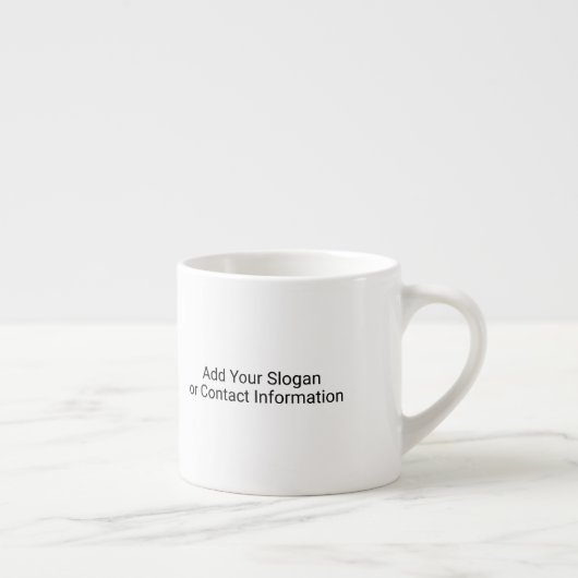 Fügen Sie Ihr Logo-Unternehmen Minimalistisch hinz Espressotasse (Rechts)