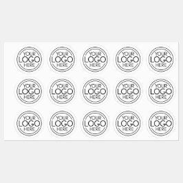 Fügen Sie Ihr Logo-Unternehmen Minimalistisch hinz Etiketten